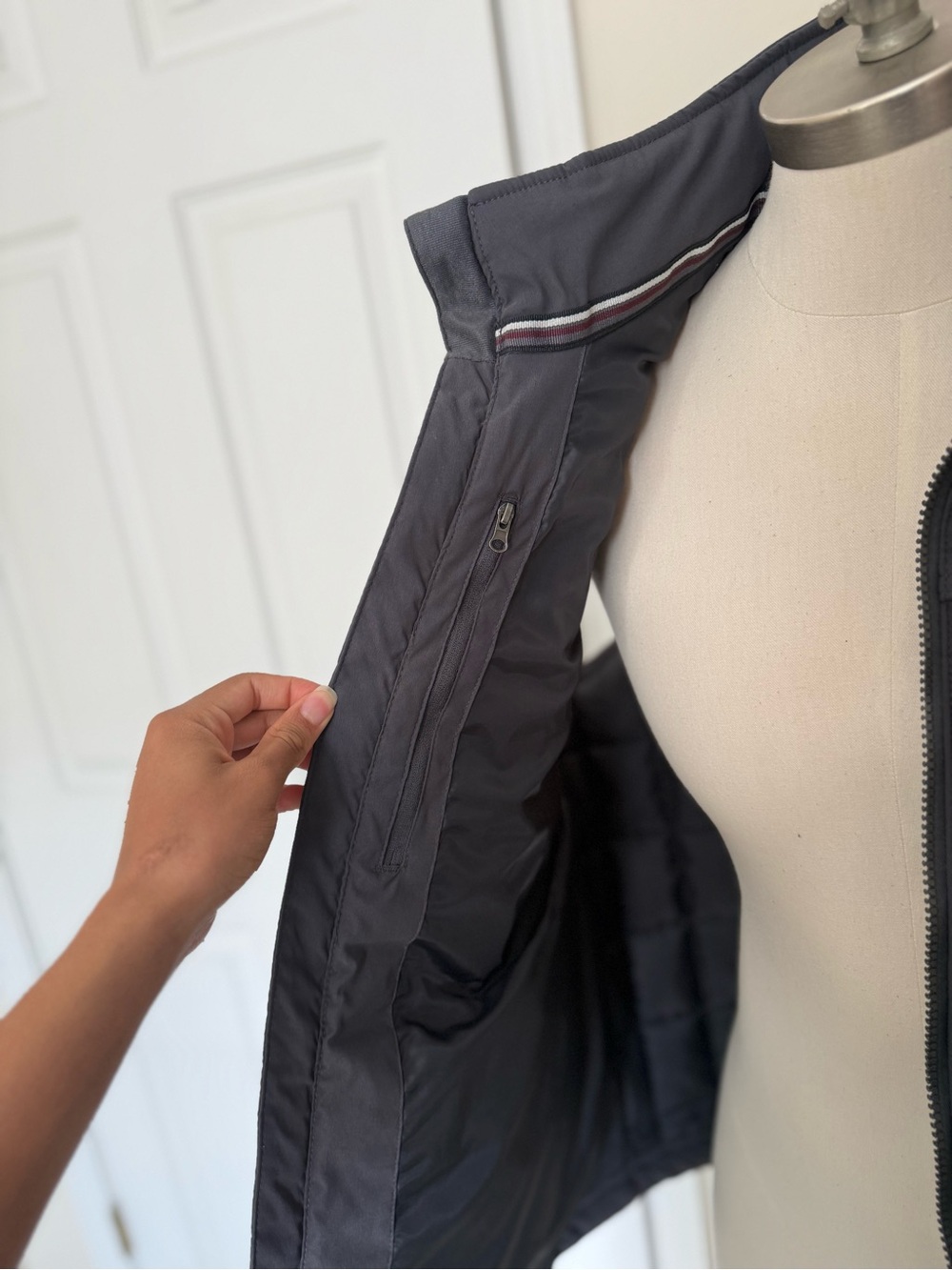 Orvis Men's Quilted Vest in Dark Gray - Picture 8 of 11